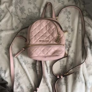 Michael Kors Mini Pink Backpack